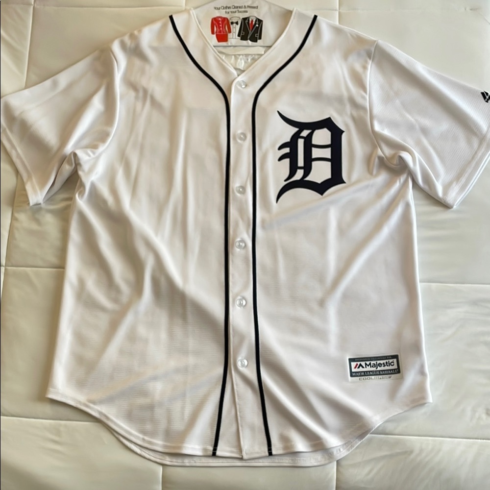 Majestic Detroit Tigers White Baseball Jersey